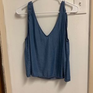 Chambray Tank Top